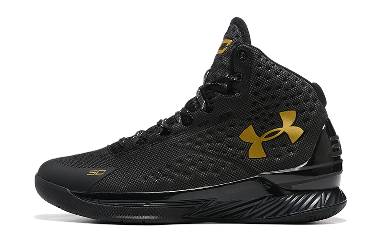 Under Armour Curry kids One Black Gold Banner